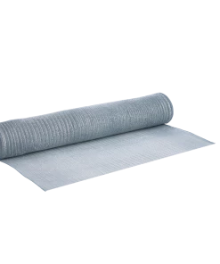 For Living Mesh Sinamay Festive Decoration Ribbon, Silver, 360 X 21-in