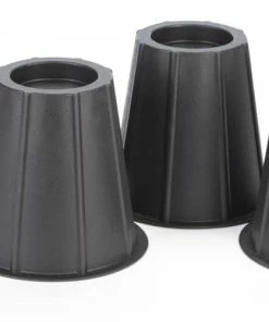 For Living Plastic Round Bed Risers, 4-pk, 5.5-in