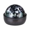 For Living Battery Operated Shadow Globe With LED Lights Of Halloween Scenes, Black, 6 1/4-in