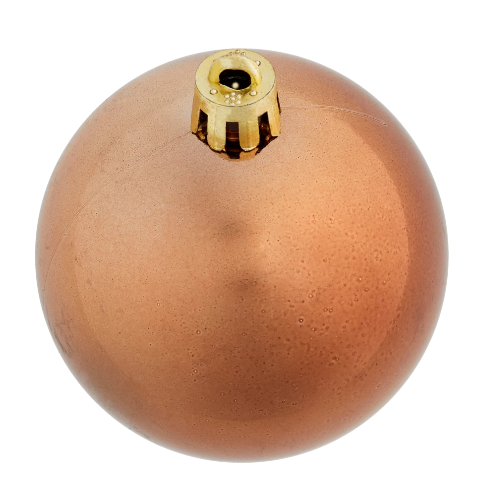 For Living Sugar Brown Shatterproof Ornament Set, 50-pc - Image 3