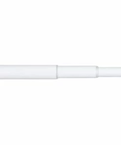 For Living Smart Rods Adjustable Telescoping Steel Curtain Rod With Classic Finial White, Assorted Sizes, 1-in Diameter