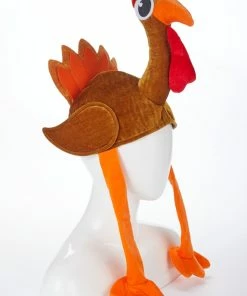 For Living Turkey Hat, Costume Accessory For Halloween, Thanksgiving, Multi-Colour, 2-ft