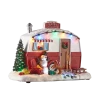 For Living Battery-operated Christmas Happy Camper Village Decoration Set, 8 7/8-in