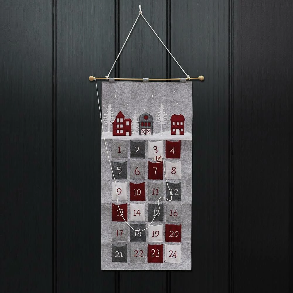 For Living Fabric Decoration Wall Advent Christmas Countdown, 31 1/2-in - Image 4