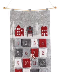 For Living Fabric Decoration Wall Advent Christmas Countdown, 31 1/2-in