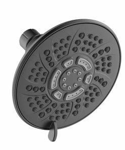 For Living Watersense 6-Function Showerhead, Matte Black