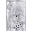 For Living Shatterproof Christmas Decoration Ball Ornament Icon Set, White, 52-pc